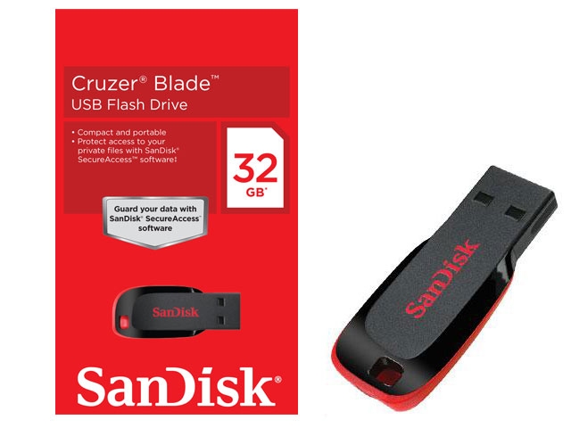 Sandisk Cruzer Blade 32gb Usb 2.0 Pen Drive