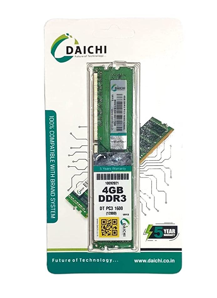 Daichi 4gb Ddr3- 1600mhz Desktop Ram
